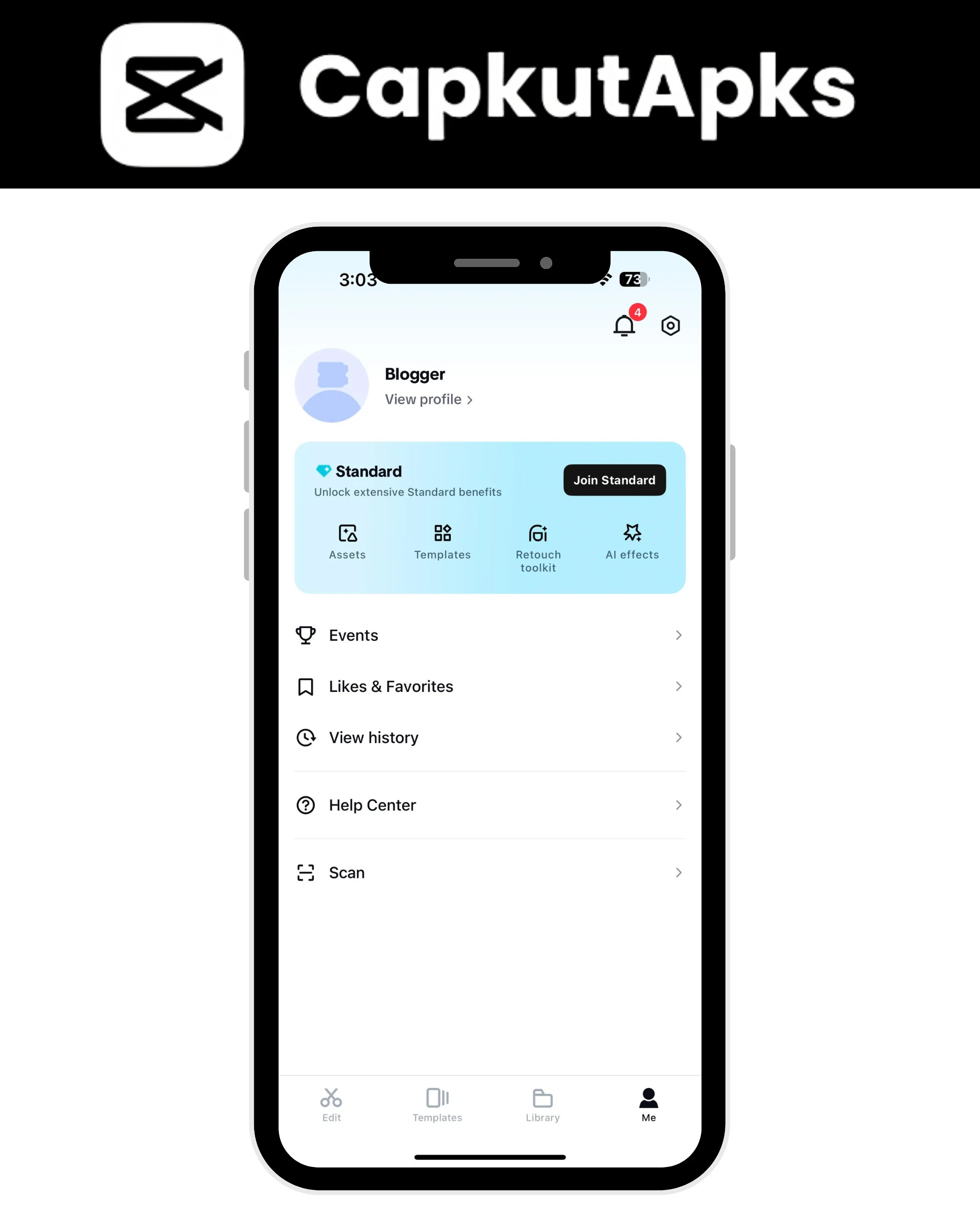 Open Subscription Panel in CapCut